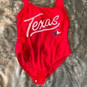 Women’s Red Texas Proud Swimsuit